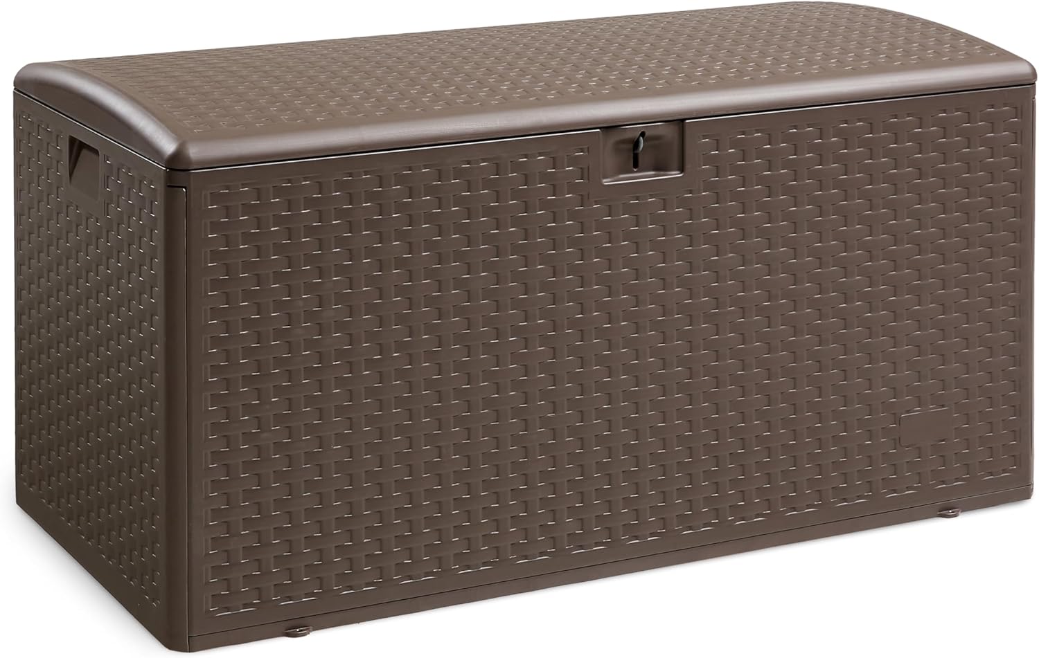 Baule esterno Amazon Basics 375L marrone per giardino