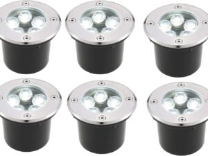 6 faretti LED segnapasso IP65 220V per esterni