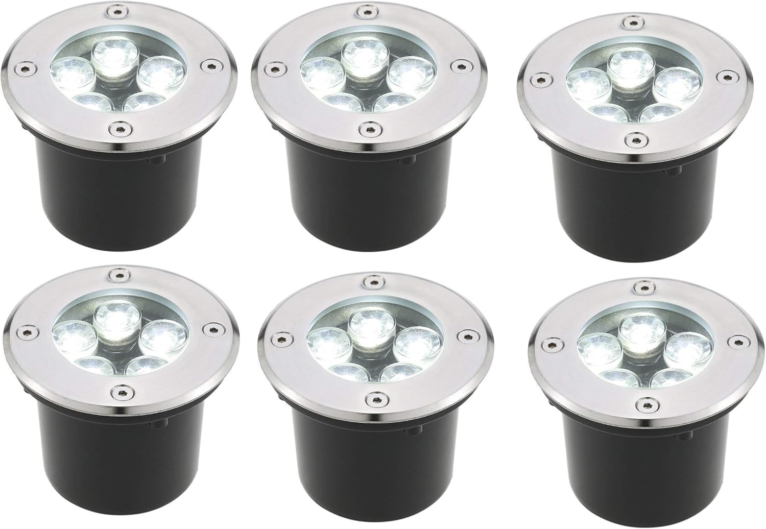 6 faretti LED segnapasso IP65 220V per esterni