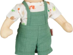 Heless 58 - Bambola Paul Peluche 32 cm, Vestibile con Salopette