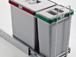 Pattumiera estraibile doppia per raccolta differenziata Smartix