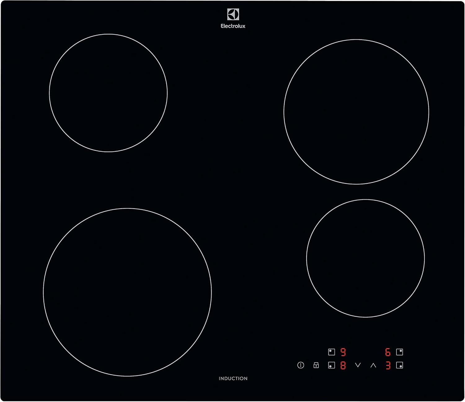 Electrolux EIB60424CK - Piano Cottura Induzione 4 Fuochi 60 cm Nero