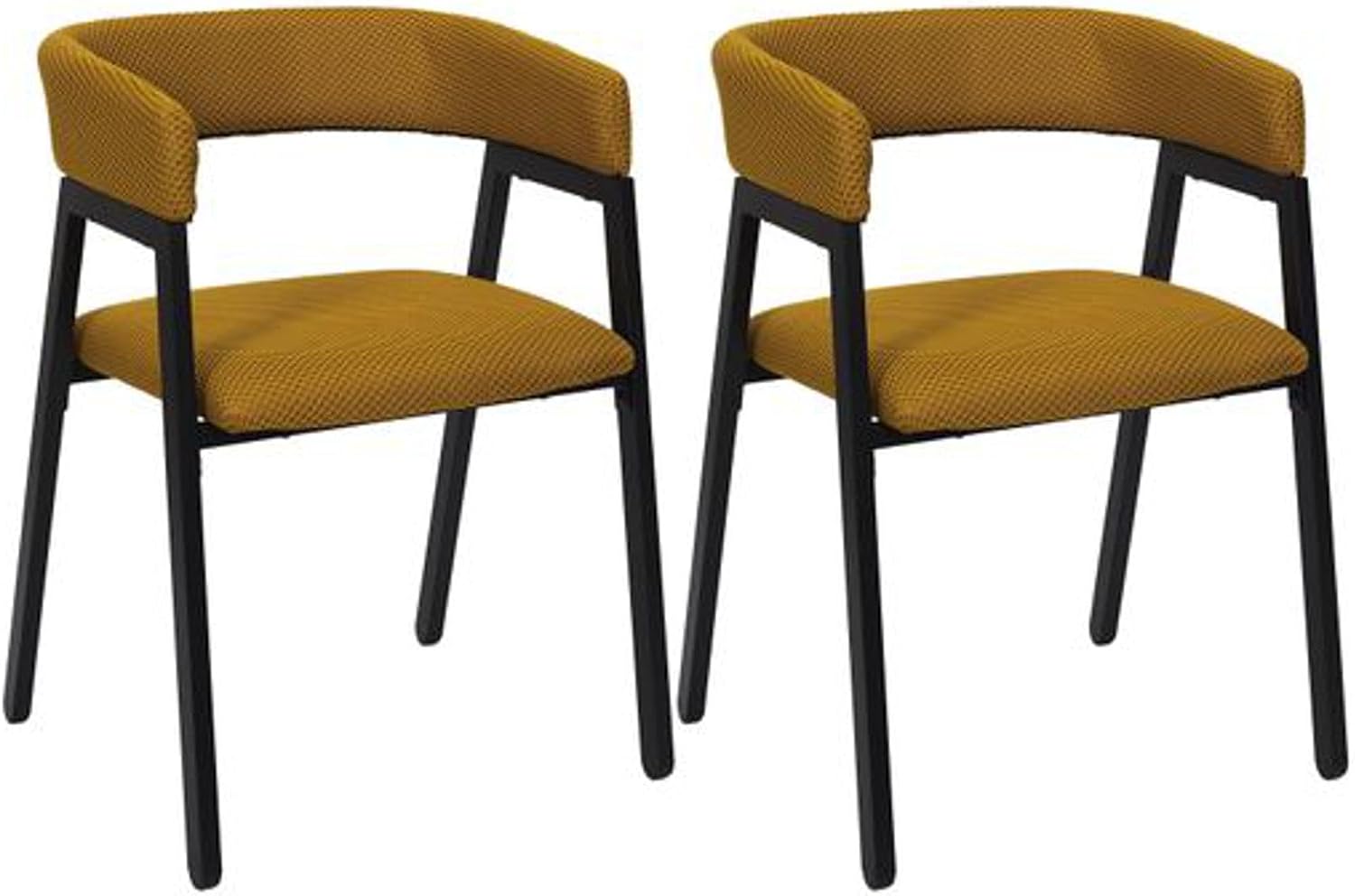 Set 2 Poltrone Atom Gialle per Soggiorno/Ufficio