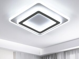 Goeco Plafoniera LED Quadrata 30x30 cm, 38W 4275lm Bianco Freddo
