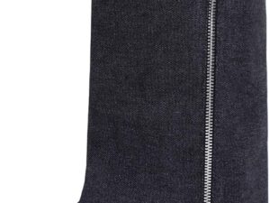 Stivali al ginocchio in jeans con tacco medio - Donna
