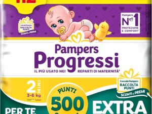 Pampers Progressi Mini Taglia 2 (3-6 kg) - 112 pannolini