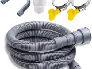 Prolunga scarico lavatrice 2m in PVC grigio 20mm