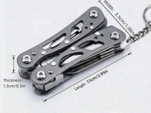 Mini attrezzo multiuso pieghevole in acciaio inox