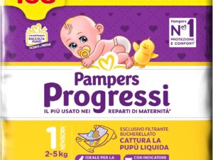 Pampers Progressi Newborn, Taglia 1, 28 pannolini