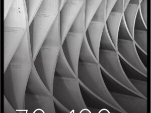 Cornice Americanflat 70x100 cm Nera con Pannello Protettivo