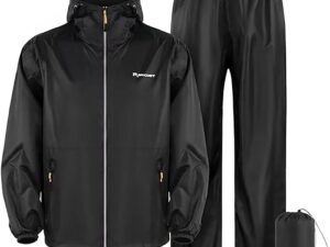 Tuta antipioggia moto completa unisex in giallo