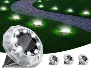 10 Luci Solari LED 8 LED IP65 per Esterno FIFlying