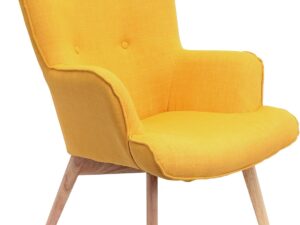 Poltrona Scandinava Helsinki Gialla - HOME DECO FACTORY