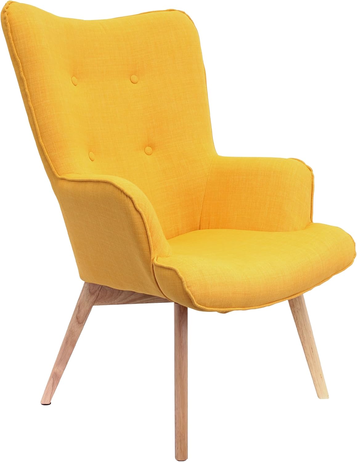 Poltrona Scandinava Helsinki Gialla - HOME DECO FACTORY