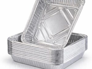 Set 20 vassoi alluminio usa e getta per barbecue TK Gruppe