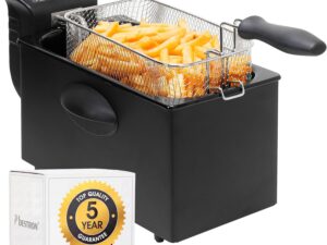 Bestron Friggitrice 3,5L, 2000W, nero - Tecnologia Zona Fredda
