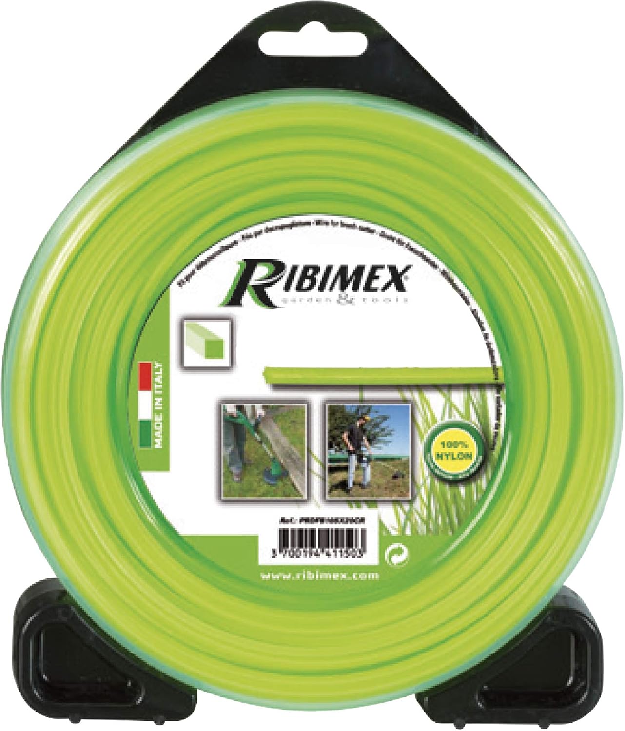 Ribimex Filo Quadrato 4 mm per Decespugliatore - 30 m